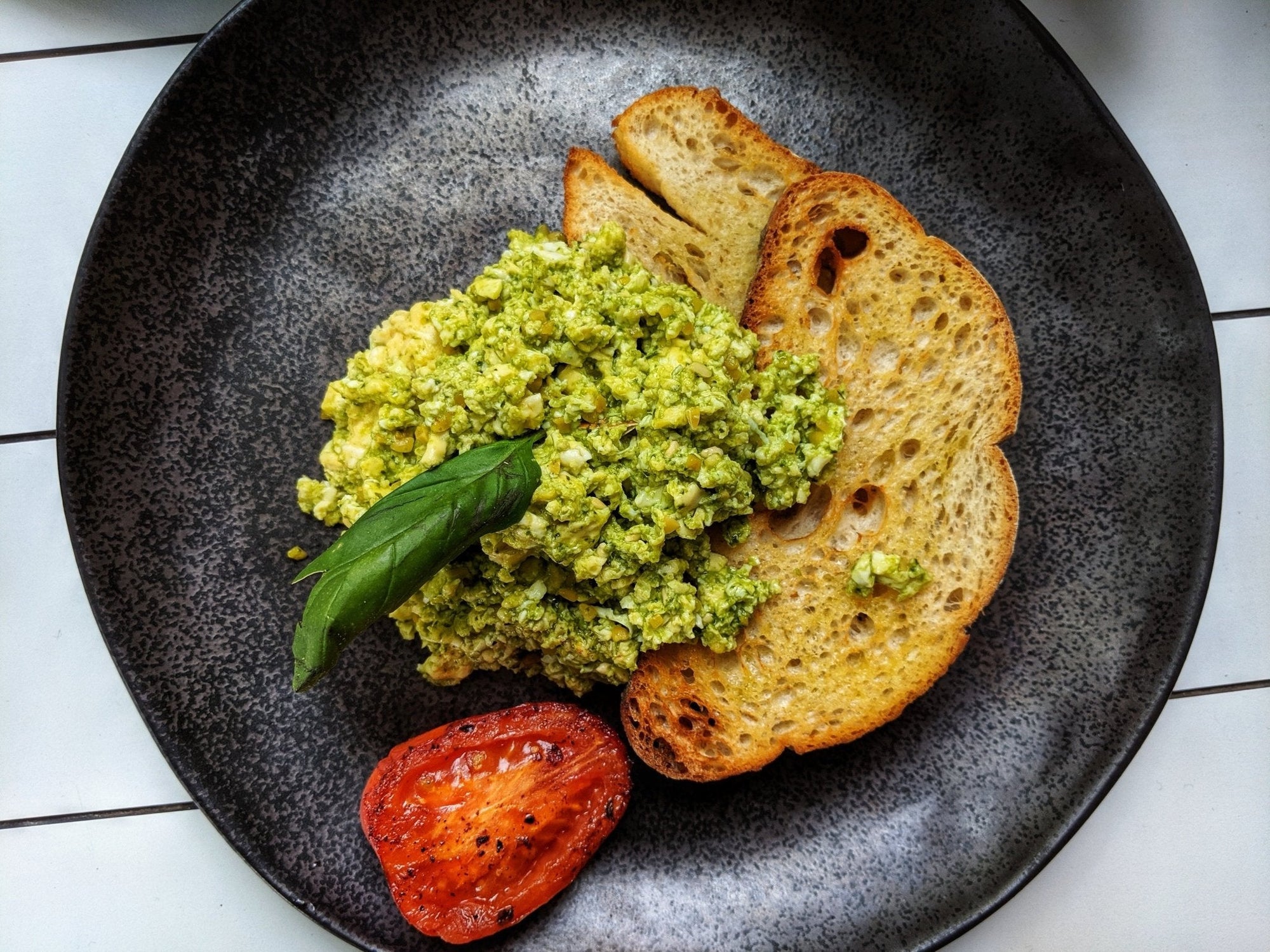 Garlic Scape and Hazelnut Pesto Sauce